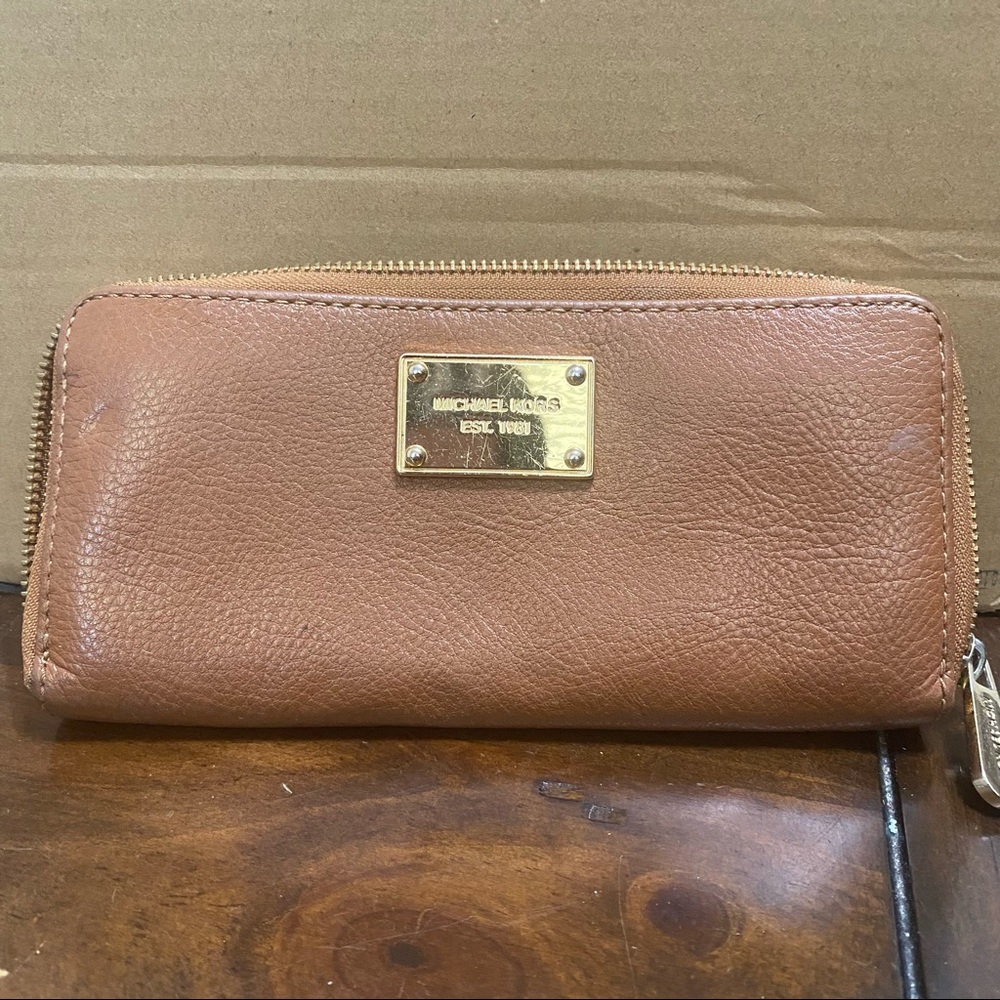 Michael Kors brown leather wallet